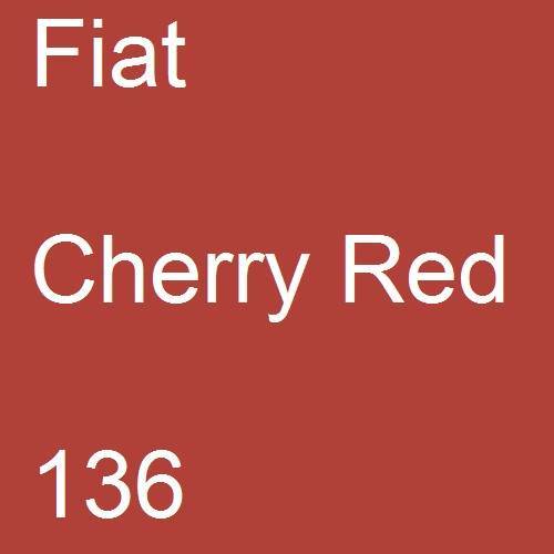 Fiat, Cherry Red, 136.